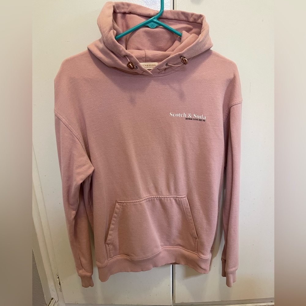 Scotch & Soda Amsterdam Pink Hoodie, Size Small